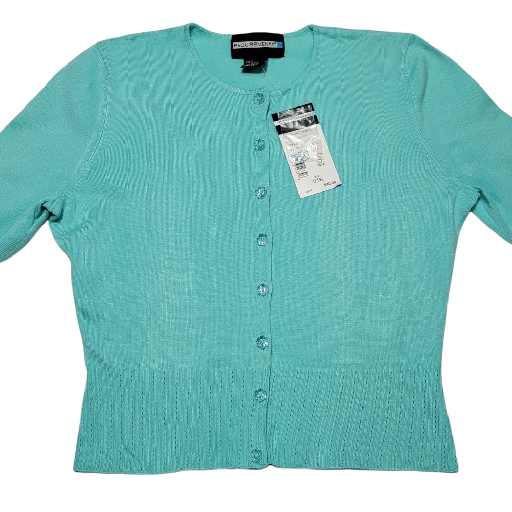 Women's Requirements Cardigan Sz Small NWT